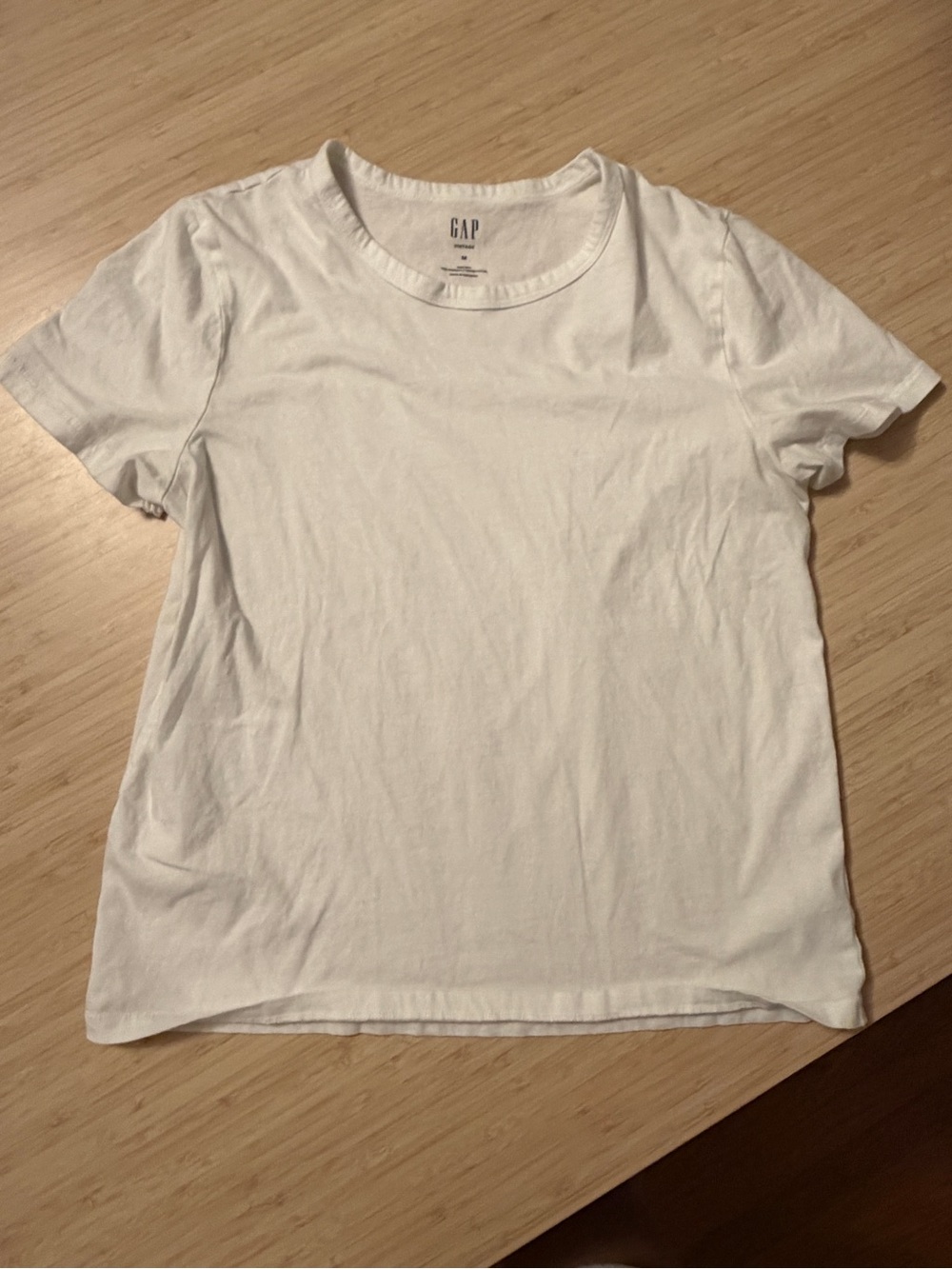 GAP Vintage Classic Crew Neck T-Shirt — White